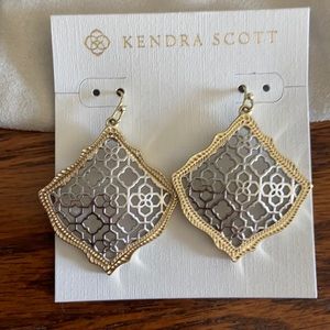 Kendra Scott Filagree Mixed metal earrings. New